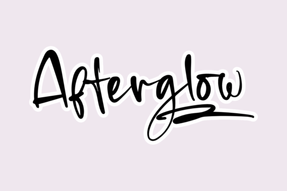 Afterglow Font for Branding Projects