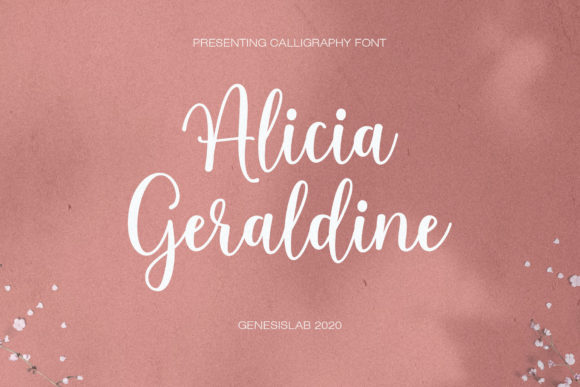 Alicia Geraldine Script Font for Digital Marketing