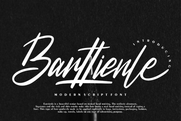 Barttienle Font for Small Business Branding