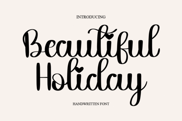 Beautiful Holiday Font for Business Branding