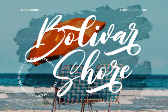 Bolivar Shore: A Modern Script Font for Editorial Design