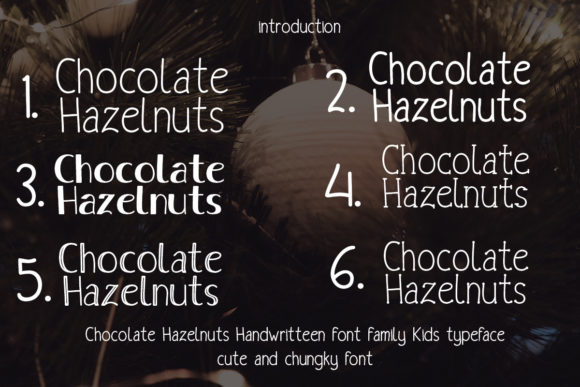 Chocolate Hazelnuts Font for Digital Marketing