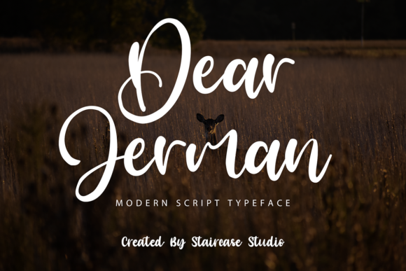 Dear Jerman Font for Handmade Creations