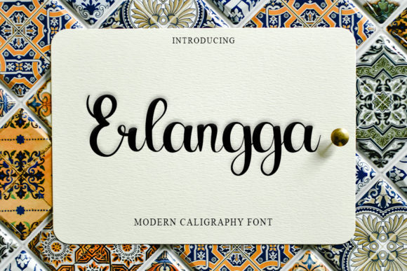 Erlangga: A Handwritten Font for Modern Web Design