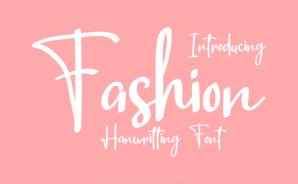 Fashion Font for Handmade and Commercial Design Projects
