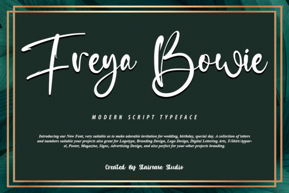 Freya Bowie: A Handwritten Font That Elevates Web Design