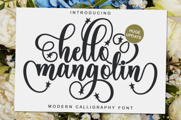 Hello Mangolin Update Font for Editorial Design