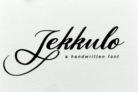 Jekkulo: A Modern Script Font for Editorial Design