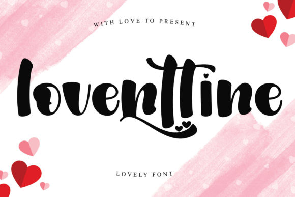 Loventtine: A Handwritten Font for Romantic Web Designs