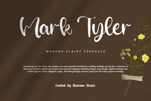Mark Tyler: A Modern Script Font for Handmade Creations