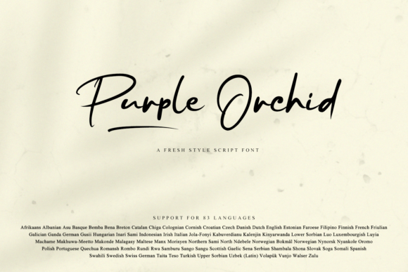 Purple Orchid Font Review for Brand Designers