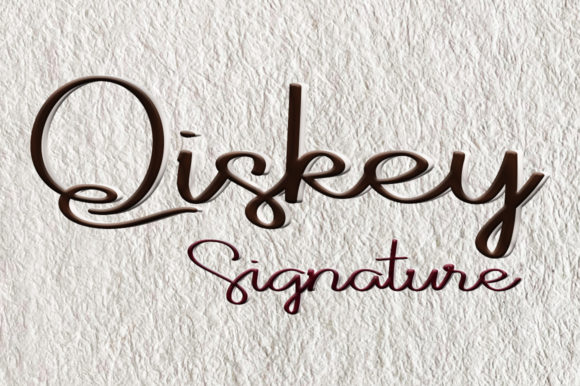 Qiskey: A Simple Handwriting Script Font for Branding
