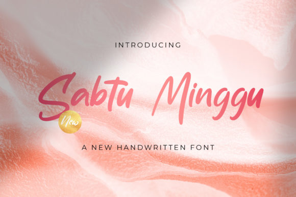 Sabtu Minggu: A Handwritten Font for Modern Editorial Design