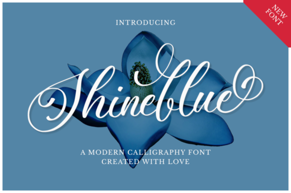 Shineblue: A Luxurious Font for Handmade Creations
