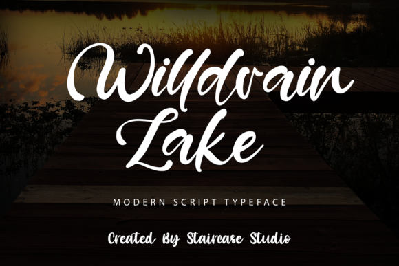 Willdrain Lake: A Modern Script Font for Digital Branding